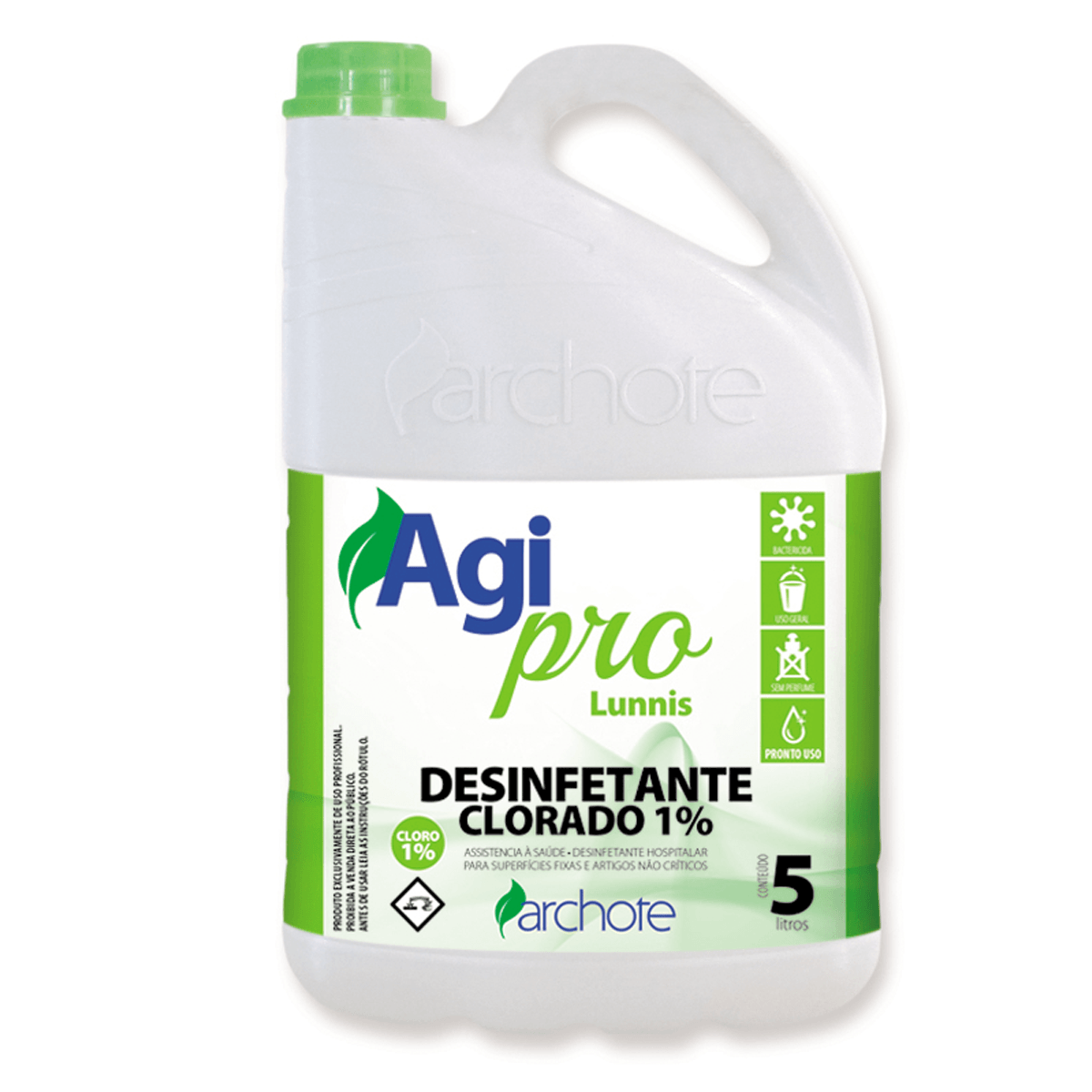 Desinfetante Clorado 1% Lunnis - Agi Pro