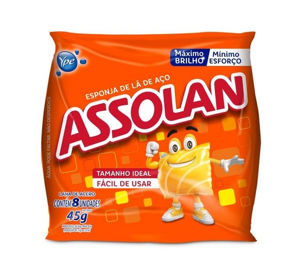 Esponja de Aço com 8 Unid - Assolan