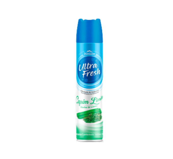 Aromatizante Spray 400ml Capim Limão Ultrafresh - DomLine