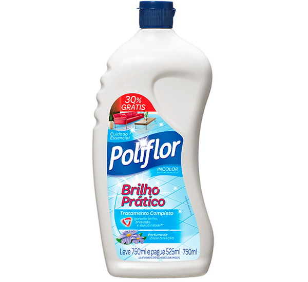 Cera Líq. Brilho Prático 750ml - Poliflor