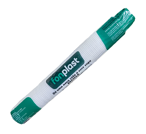 Copo Descartável Branco 180ml c/ 100 - Fonplast