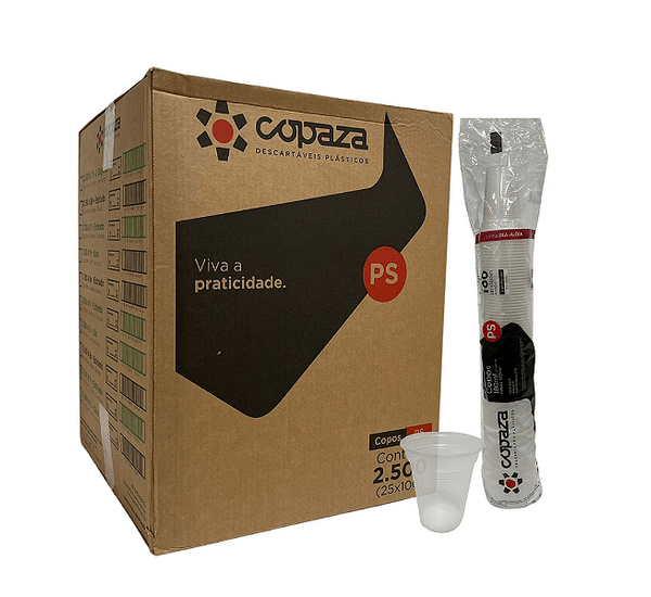 Copo Descartável Branco 180ml c/ 2.500 - Copaza