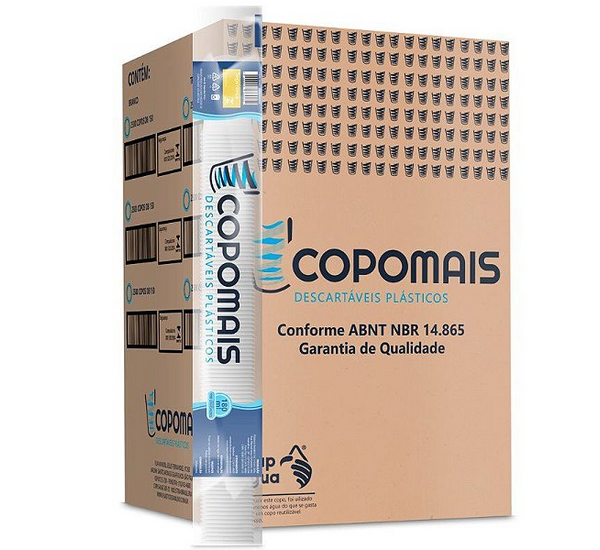 Copo Descartável Transparente 80ml C/ 2.500 - Copomais