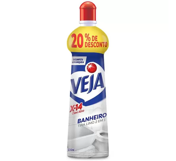 Desinfetante Tira Limo Veja X-14 Cloro Ativo 500ml