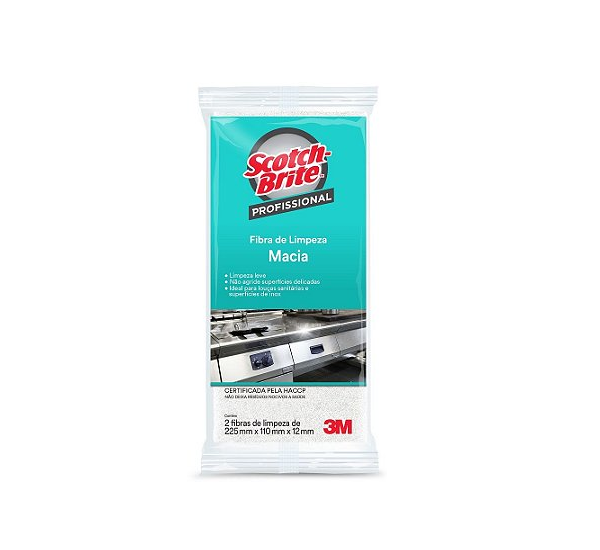 Fibra LT Limpeza Leve Scotch Brite x2 - 3M