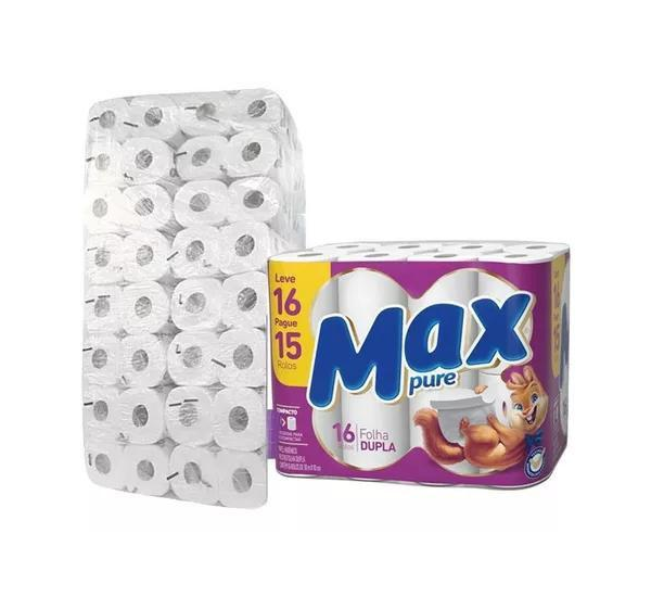 Papel Higiênico F. Dupla Fardo C/64 - MaxPure