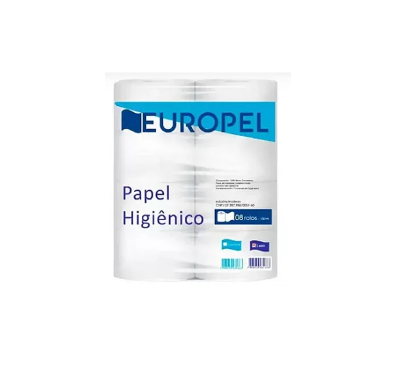 Papel Higiênico Rolão F. Simples Luxo 8x300M - Europel
