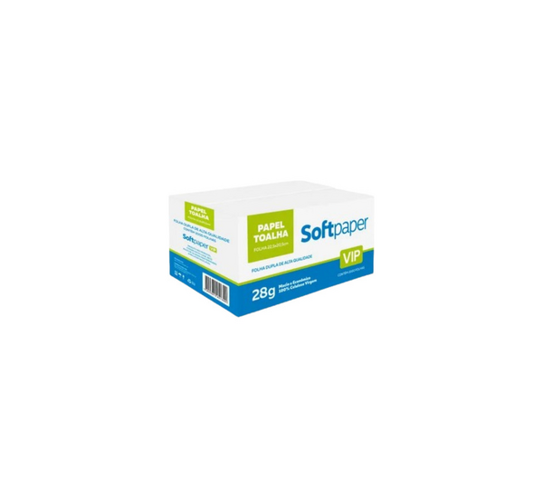 Papel Toalha Interfolha F. Dupla 28g c/2000 - Softpaper Vip