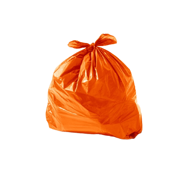 Saco de Lixo  60L    Reforçado Laranja - Itacel
