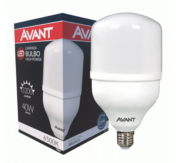 Lâmpada Led Bulbo High Power 40W 6500K Bivolt Avant