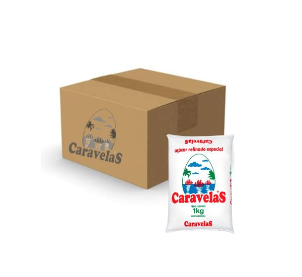 Açúcar Refinado 10x1Kg - Caravelas