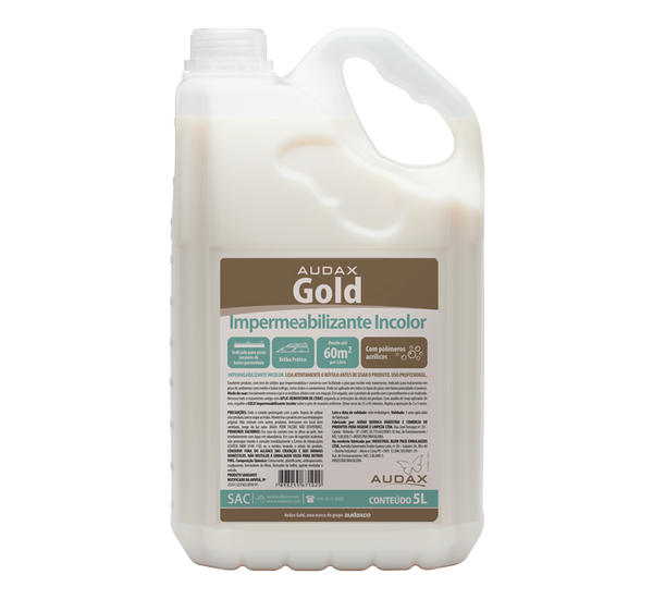 Cera Impermeabilizante Incolor 5L - Audax Gold