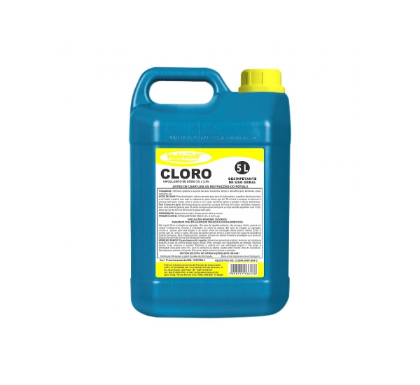 Cloro Líquido 1% (Água Sanitária) 5L - LarIlimp