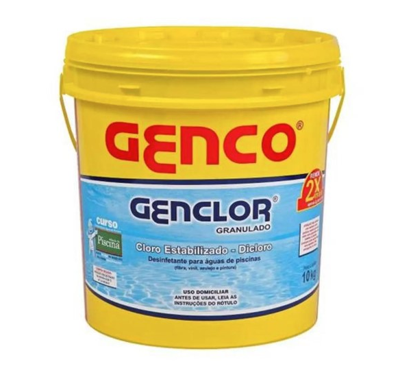 Cloro Granulado Estabilizado Genclor 10 Kg - Genco