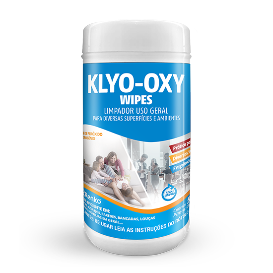 Klyo Oxy Limpador Floral - CX 24X50 Wipes