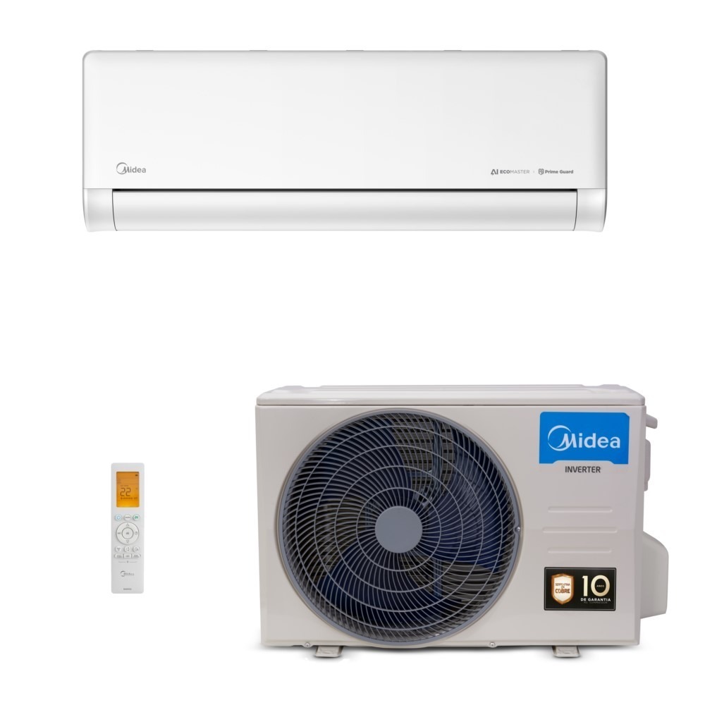 Ar-Condicionado Split HW Inverter Midea AI Ecomaster 18.000 BTUs R-32 Só Frio 220V