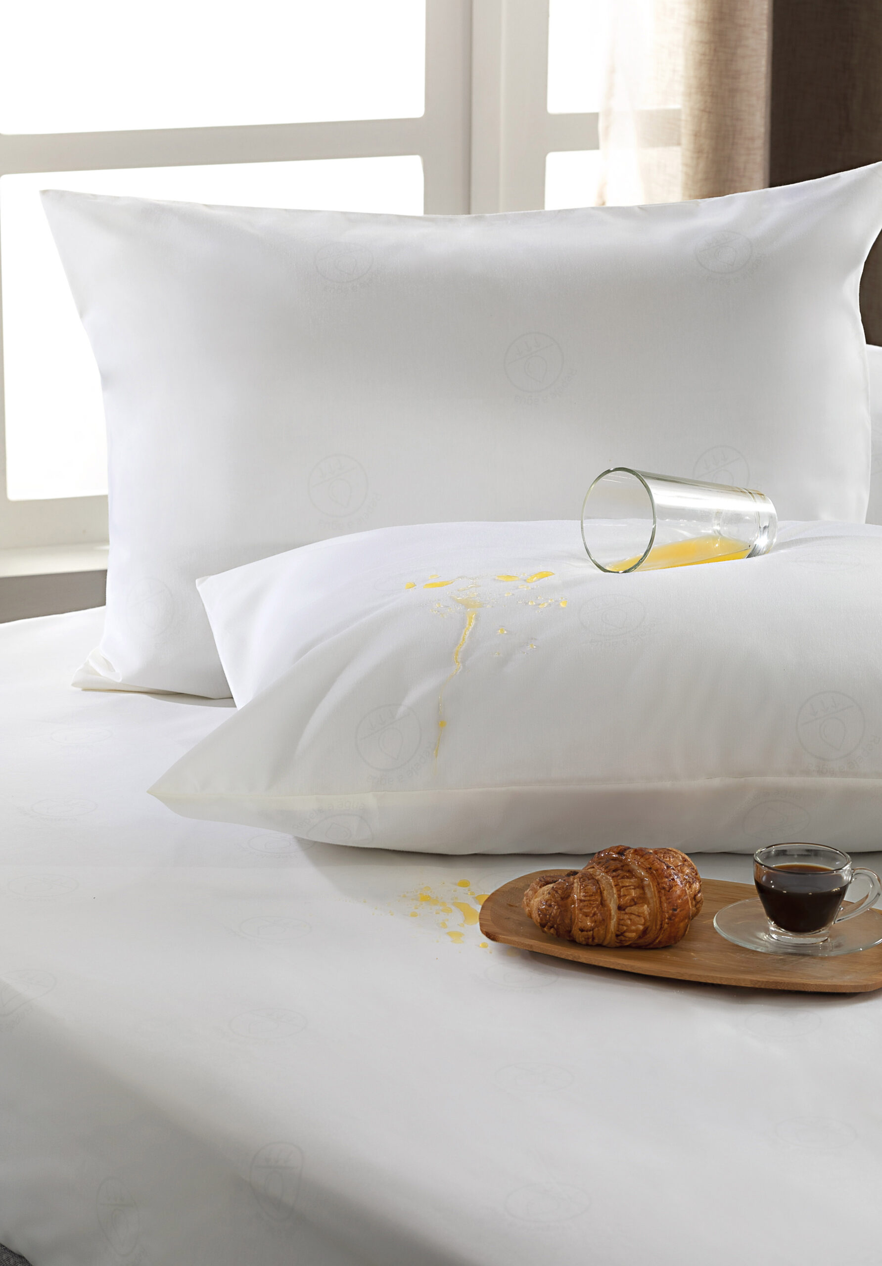 Protetor colchao liso c/elast. 50%co 50%pes estampado 138x188+ 30 cm, acabamento repelente à agua