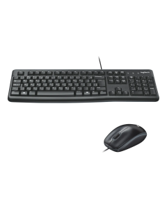 Kit Teclado e Mouse Logitech MK120 Preto USB 920-004429-C