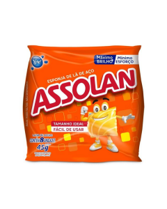 Esponja de Aço com 8 Unid - Assolan