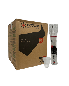 Copo Descartável Branco 180ml c/ 2.500 - Copaza