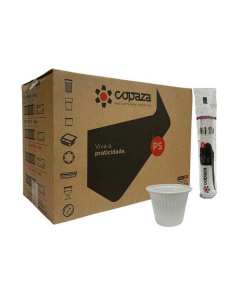 Copo Descartável Branco 50ml c/ 5.000 - Copaza