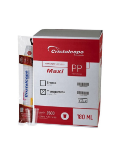 Copo Descartavel Transparente 180 ml c/ 2.500 - Cristalcopo