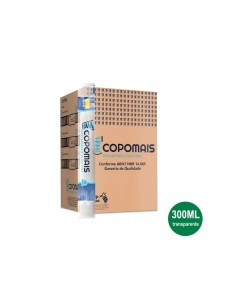 Copo Descartável Transparente 300ml c/ 2.000 - Copomais