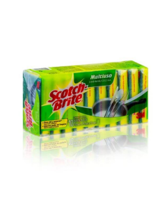 Esponja Dupla Face com 10 - Scotch Brite