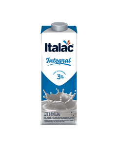 Leite Integal com tampa 1L - Italac