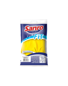 Luva Látex Amarela Fit (M) - Sanro