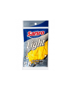 Luva Látex Amarela Light (M) - Sanro