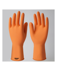 Luva Látex Laranja Plus (M) - Sanro