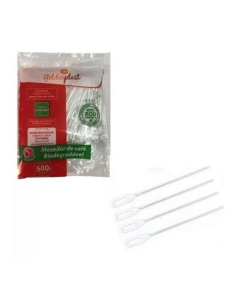 Palheta p/ Mexer Café 8,5cm c/500 - Goldenplast