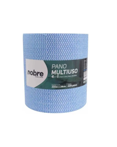 Pano Multiuso 300m Azul c/ 600 Unid 28x40cm - Nobre