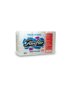 Papel Toalha Interfolha F. Simples 100% Celulose 20cmx20cm c/1000 - Alvflor