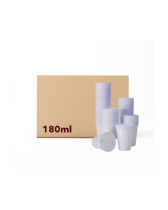 Copo Descartável 180ml Branco c/2500