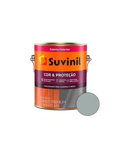 Esmalte Sintético Brilhante Premium Cinza Médio 3,6L Cor e Proteção - Suvinil