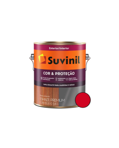 Esmalte Sintético Brilhante Premium Vermelho 3,6L Cor e Proteção - Suvinil