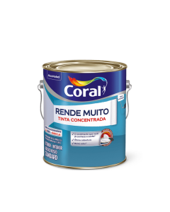 Tinta Acrílica Fosca Cinza Elefante 16L  Rende Muito - Coral