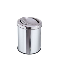 Lixeira em Aço Inox c/ Tampa Basculhante 15L