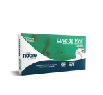 Luva Vinílica Descartável c/100 (M) - Nobre