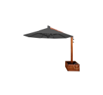 Ombrelone Lateral Redondo 4M Base Floreira Grafite