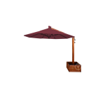 Ombrelone Lateral Redondo 2,5M Base Floreira Vinho