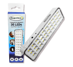 Luminária Led Emergência 1W Super Slim Bivolt 30 Leds Segurimax