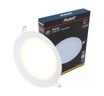 Painel Led Embutir Redondo 12W 3000K 17cm JNG