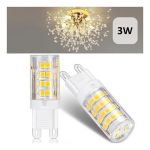 2 Lâmpada Led G9, Lustre Pequeno 3w Intral Luz Amarela 2700k