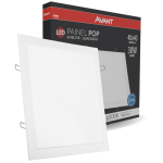 Kit 3 Painel Embutir Avant Pop Quadrada 30w Luz Fria 6500k