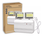 Luminária Luz Emergência Led 5w Bloco Evo 2 Faróis Recarregável 6000k Branco Cód: 354071404 Avant Pro